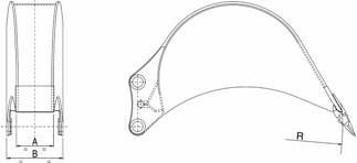 Reverse Bucket Big Radius with Teeth